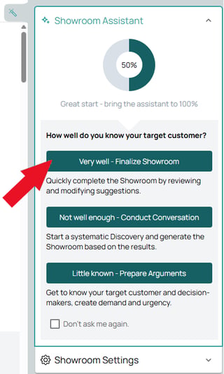 Showroom AI Generation