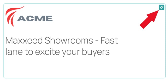 Showroom Titel bearbeiten