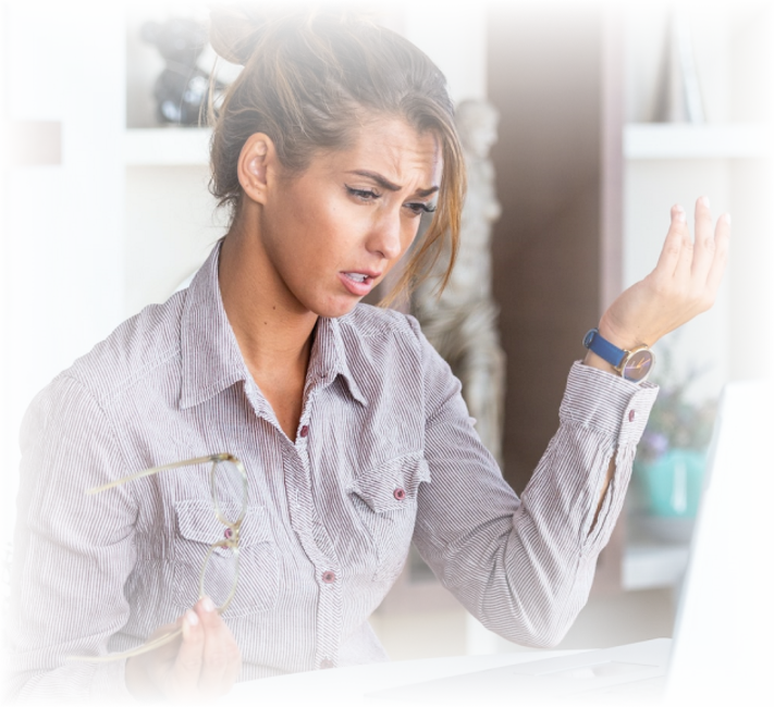 Frustration mit E-Mail-Kommunikation